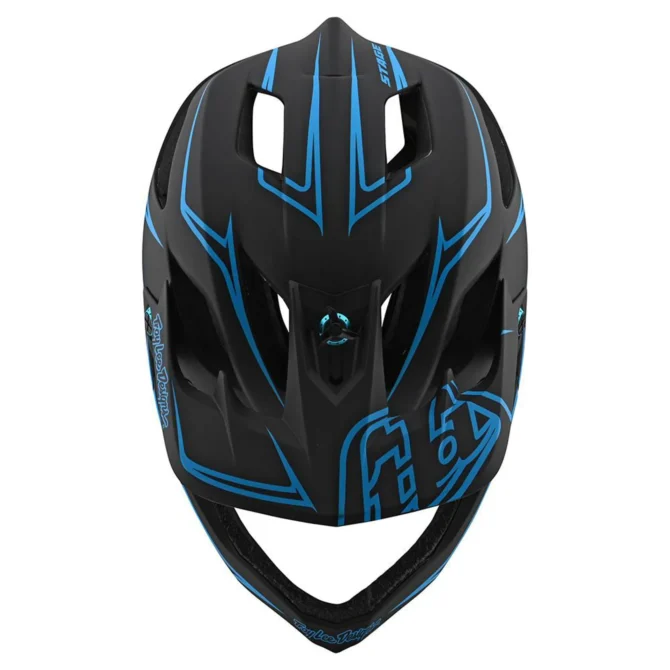 Troy Lee Designs Stage MIPS Full Face Helm Pinstripe - Image 3